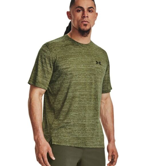 Under Armour T Shirt Mens L Taupe Heatgear Active Work Out Gym Short Sleeve - Picture 1 of 5